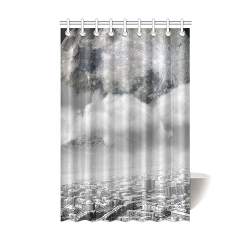 collage_ Above us _ Gloria Sánchez Shower Curtain 48"x72"