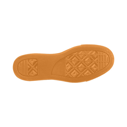 Pink Orange Fractal Pattern Aquila Microfiber Leather Women's Shoes (Model 031)