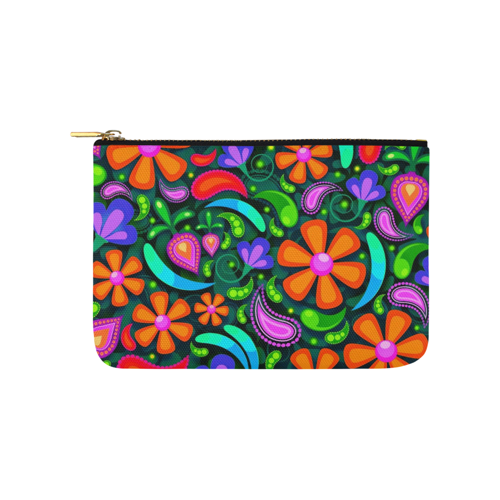 floral pattern 1116 A Carry-All Pouch 9.5''x6''