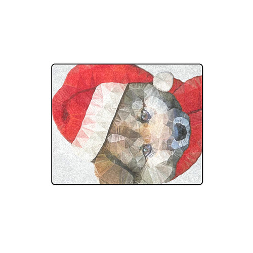christmas santa dog Blanket 40"x50"