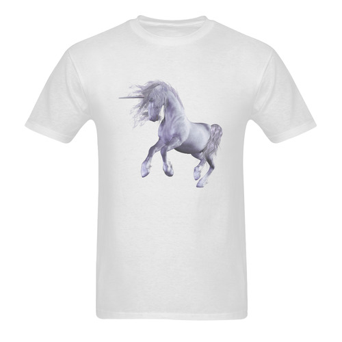 A dreamlike unicorn wades through the water Sunny Men's T- shirt (Model T06)