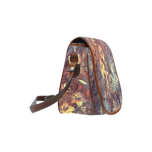 flowers Saddle Bag/Large (Model 1649)