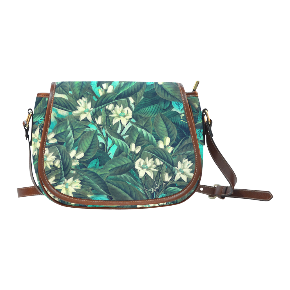 flowers Saddle Bag/Large (Model 1649)