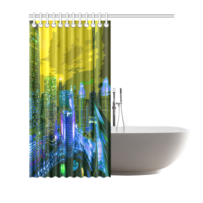 Chicago PopArt 20161106 Shower Curtain 72"x72"