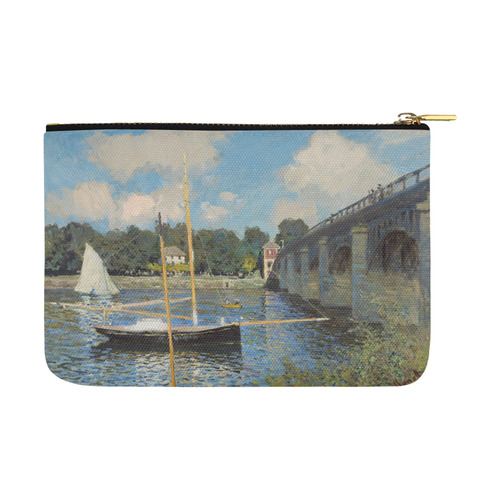 Claude Monet Bridge at Argenteuil Carry-All Pouch 12.5''x8.5''