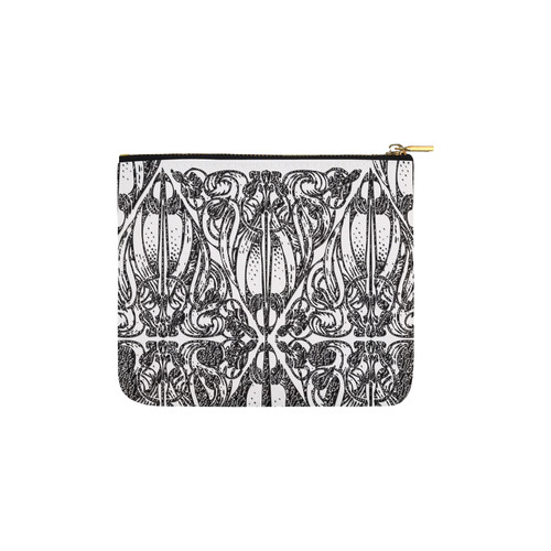 Lace Black Carry-All Pouch 6''x5''