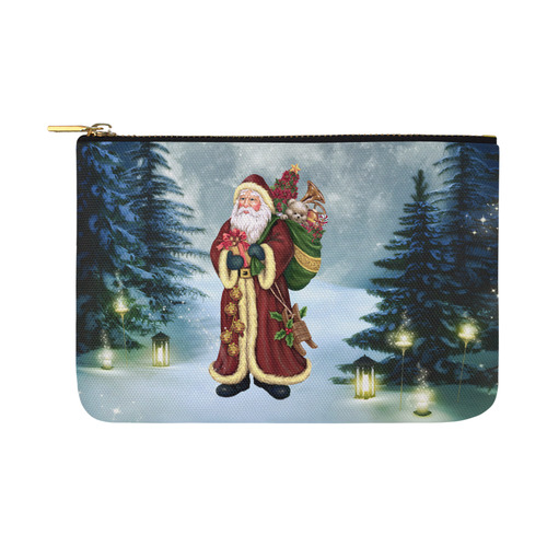 Santa Claus In The Forest - Christmas Carry-All Pouch 12.5''x8.5''