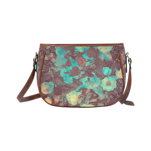 flowers Saddle Bag/Large (Model 1649)