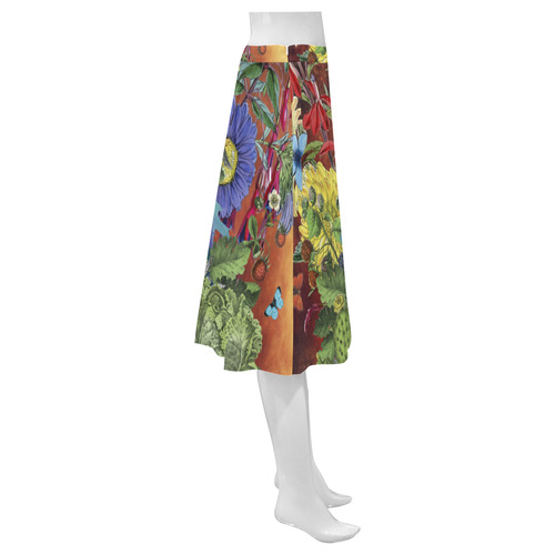 collage_enbandeja_lehaim Mnemosyne Women's Crepe Skirt (Model D16)