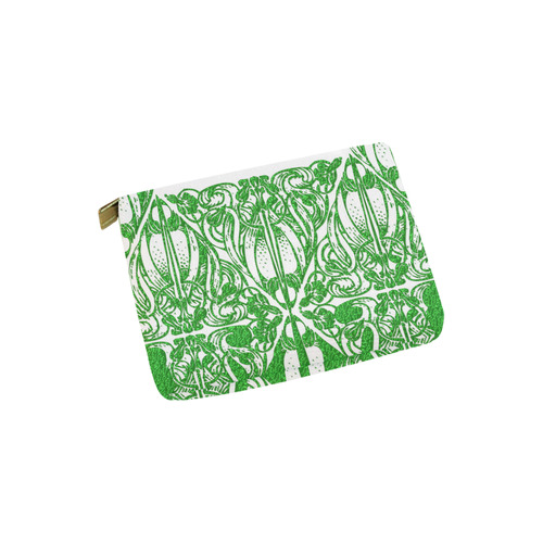 Lace Green Carry-All Pouch 6''x5''