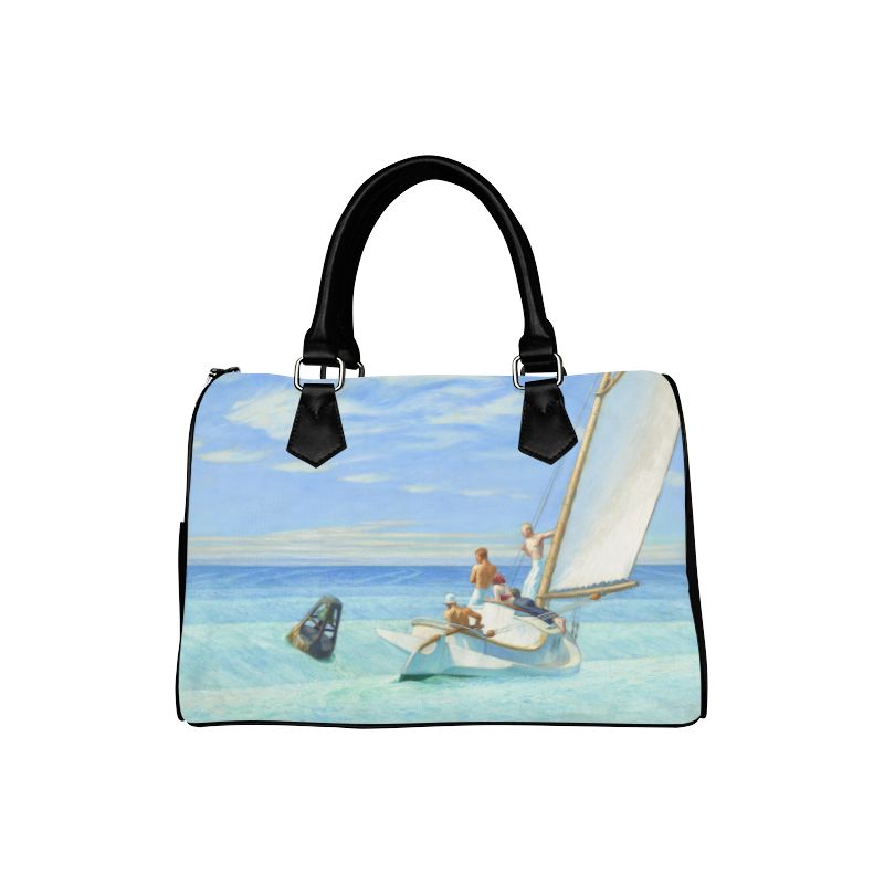 Edward Hopper Ground Swell Sail Boat Ocean Boston Handbag (Model 1621)