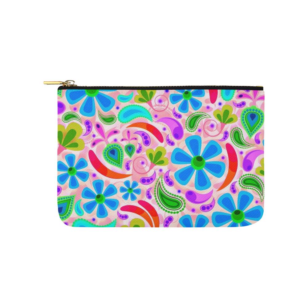 floral pattern 1116 D Carry-All Pouch 9.5''x6''