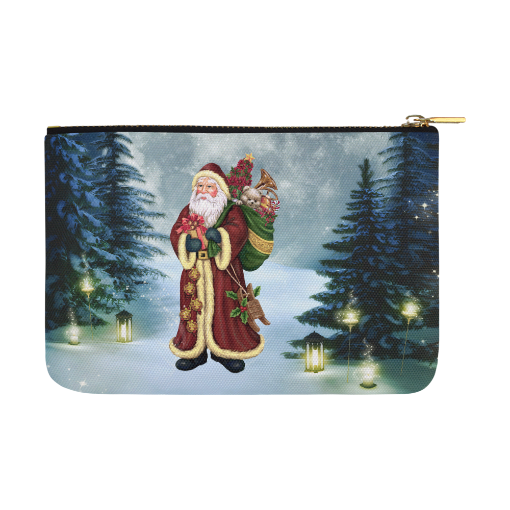 Santa Claus In The Forest - Christmas Carry-All Pouch 12.5''x8.5''