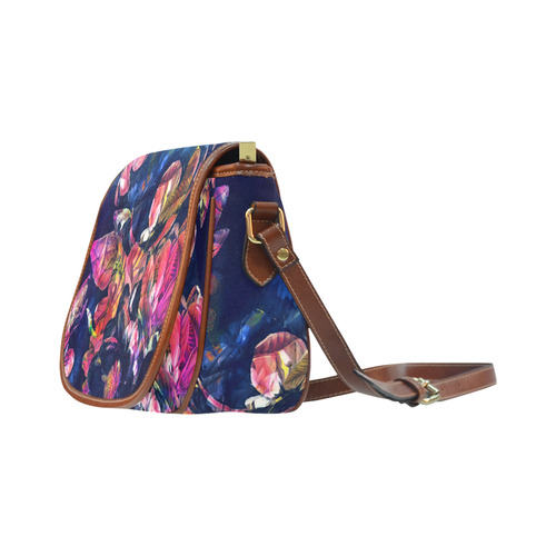 flowers Saddle Bag/Large (Model 1649)