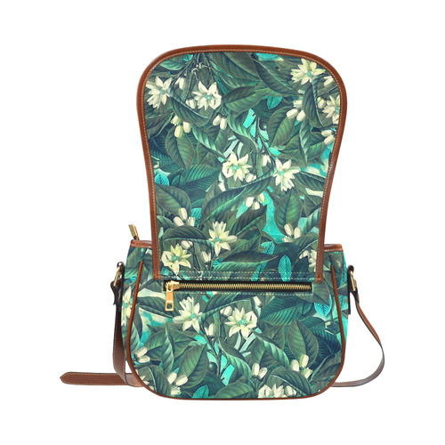 flowers Saddle Bag/Large (Model 1649)