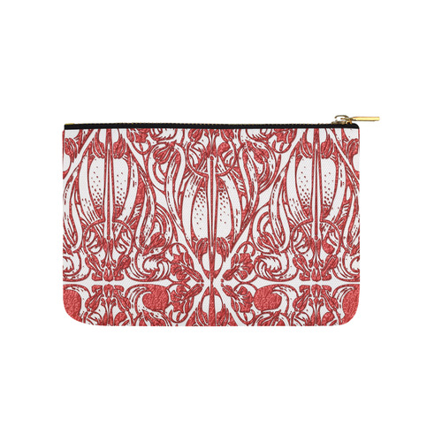 Lace Red Carry-All Pouch 9.5''x6''