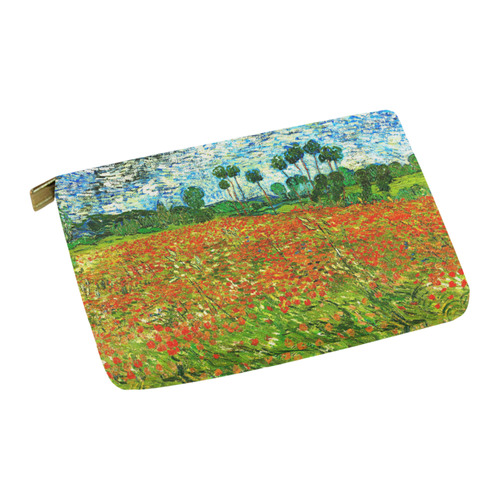 Vincent Van Gogh Field With Red Poppies Carry-All Pouch 12.5''x8.5''