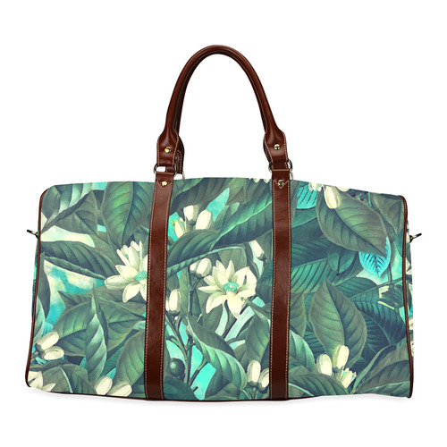 flowers Waterproof Travel Bag/Small (Model 1639)