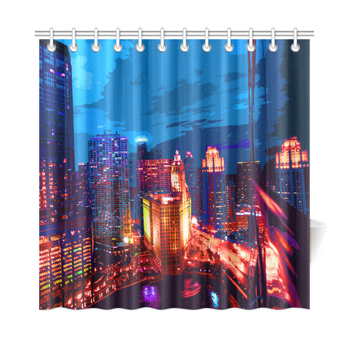 Chicago PopArt 20161101 Shower Curtain 72"x72"