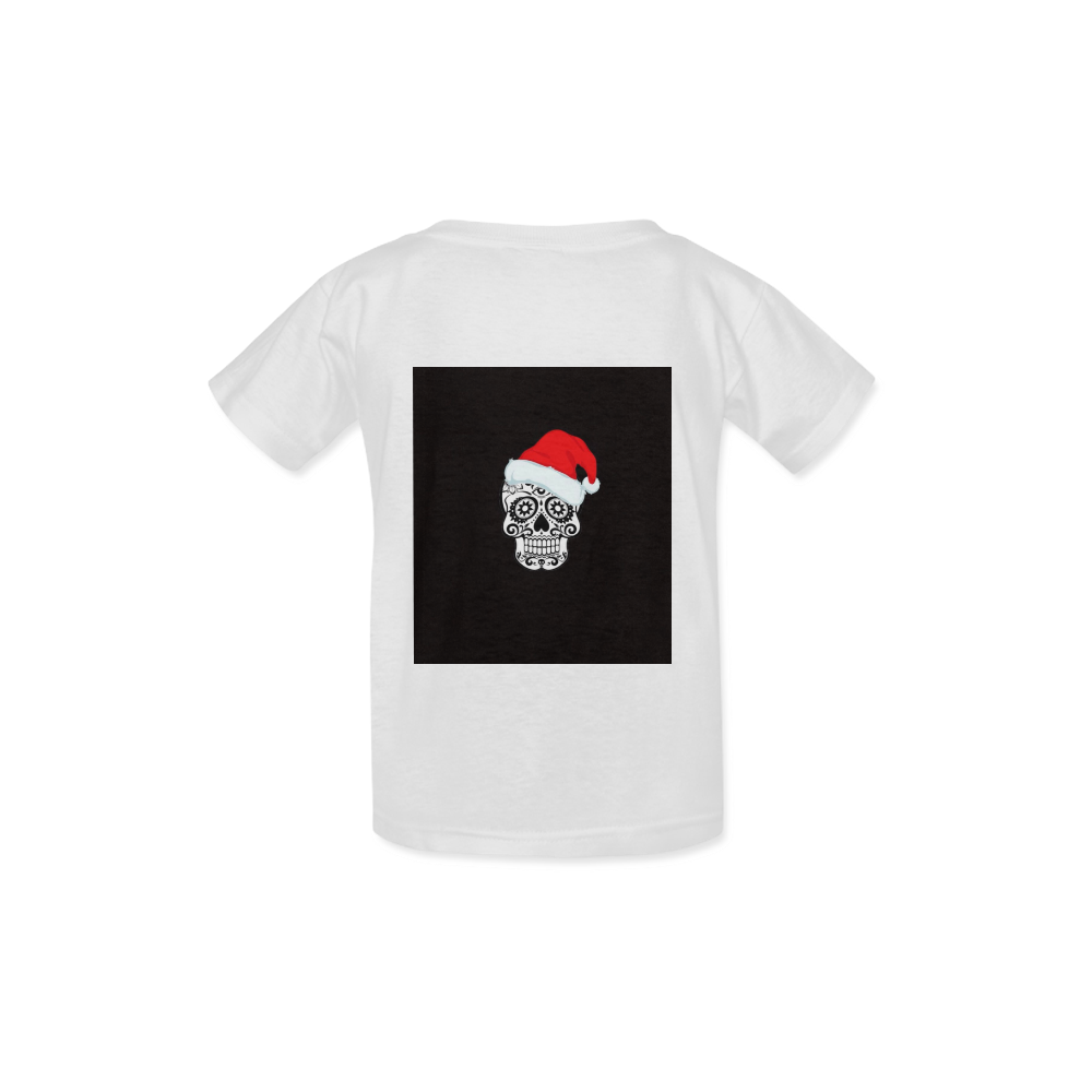 christmas skull 2 Kid's  Classic T-shirt (Model T22)