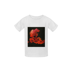 smoky skull D Kid's  Classic T-shirt (Model T22)