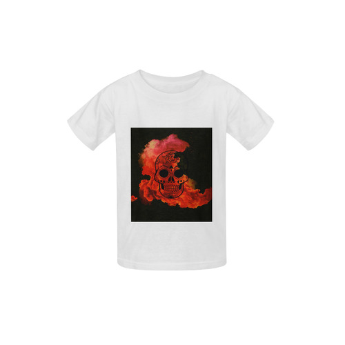 smoky skull D Kid's  Classic T-shirt (Model T22)