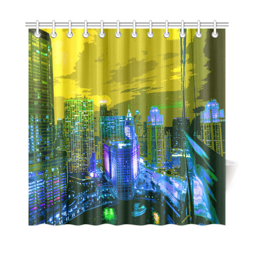 Chicago PopArt 20161106 Shower Curtain 72"x72"