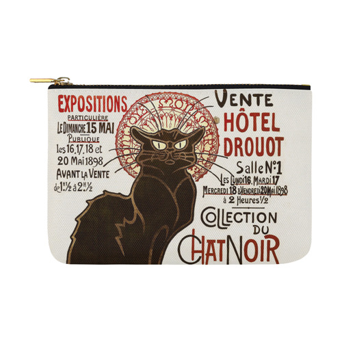 Le Chat Noir Art Nouveau French Vintage Carry-All Pouch 12.5''x8.5''