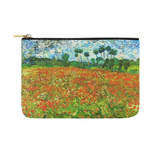 Vincent Van Gogh Field With Red Poppies Carry-All Pouch 12.5''x8.5''