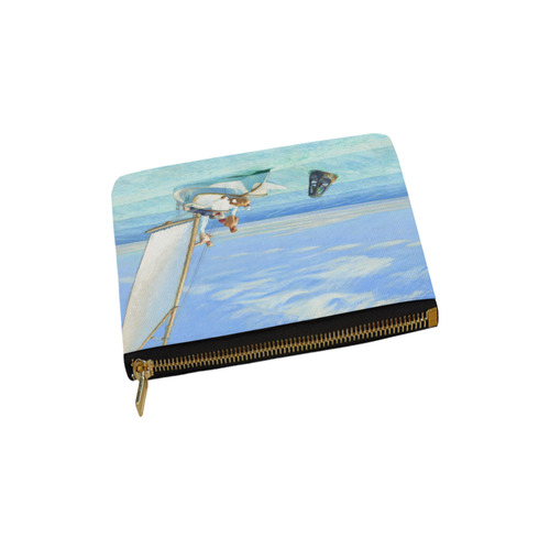 Edward Hopper Ground Swell Sail Boat Ocean Carry-All Pouch 6''x5''