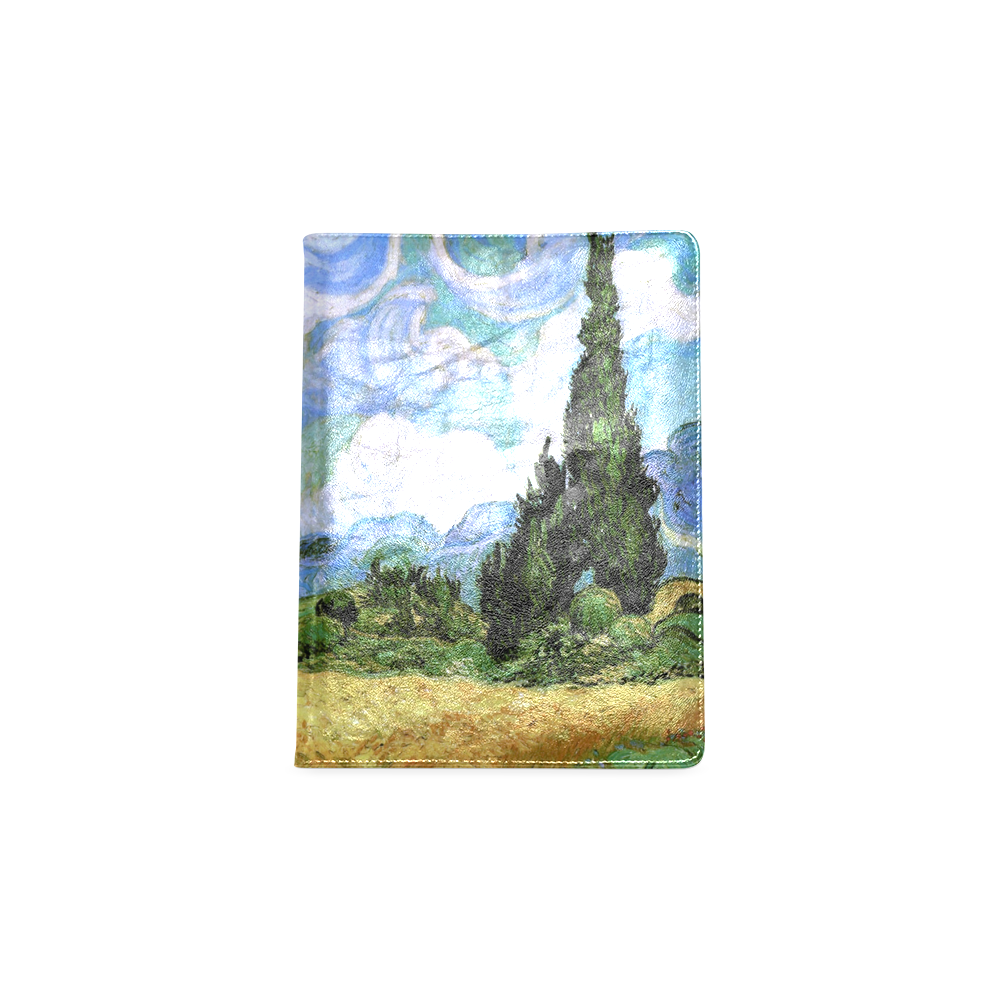 Van Gogh Wheat Field Cypresses Nature Landscape Custom NoteBook B5