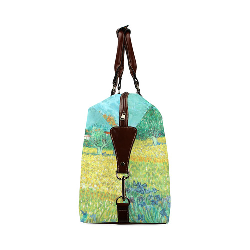 Van Gogh Field Irises Arles Floral Landscape Classic Travel Bag (Model 1643) Remake