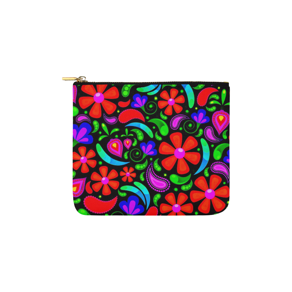 floral pattern 1116 B Carry-All Pouch 6''x5''