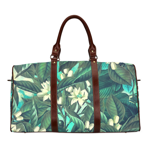 flowers Waterproof Travel Bag/Small (Model 1639)