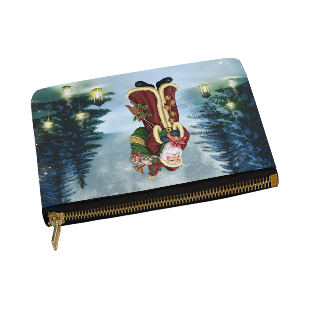 Santa Claus In The Forest - Christmas Carry-All Pouch 12.5''x8.5''