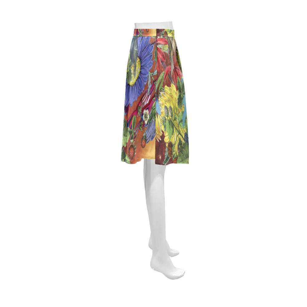 collage_enbandeja_lehaim Athena Women's Short Skirt (Model D15)