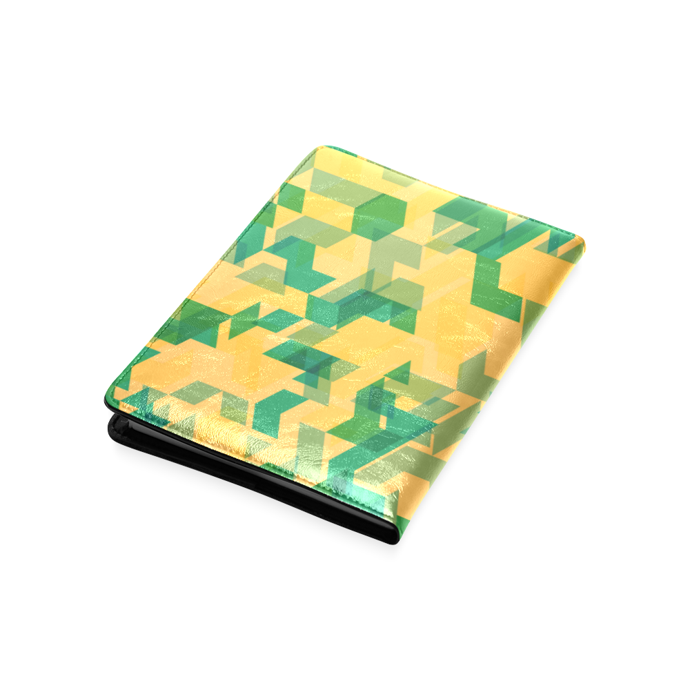 New designers Notebook : Glass edition yellow green Custom NoteBook A5