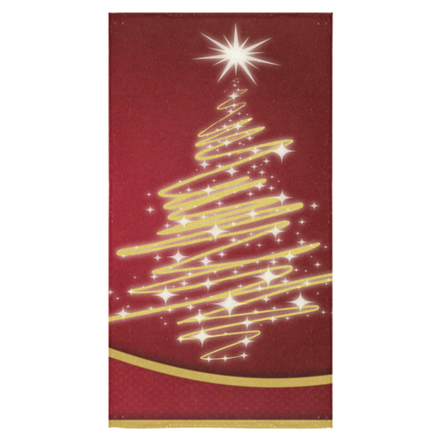 christmas tree red Bath Towel 30"x56"