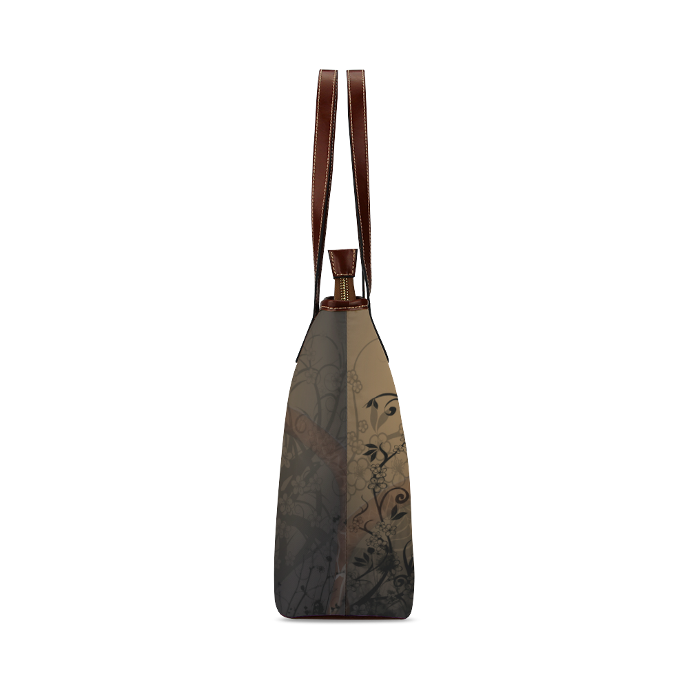 Sweet, cute giraffe Shoulder Tote Bag (Model 1646)