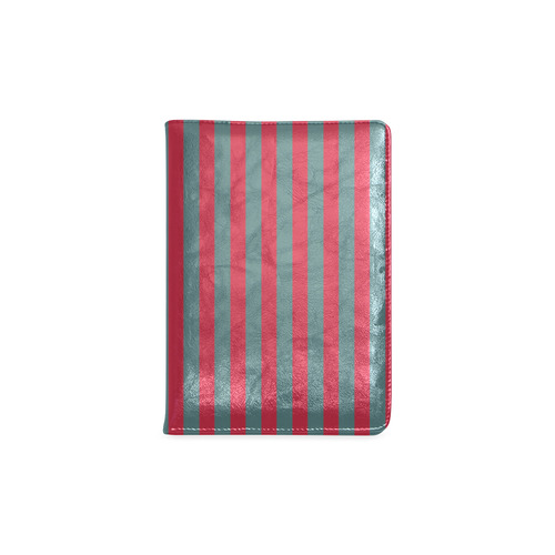 Christmas Red and Green Stripes Custom NoteBook A5