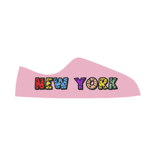 New York by Popart Lover Women's Canvas Zipper Shoes/Large Size (Model 001)