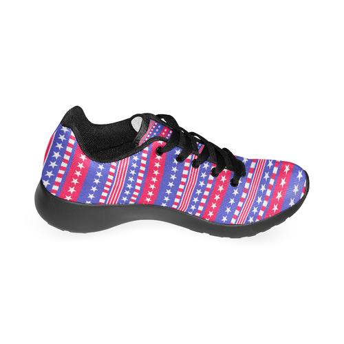 Patriotic Stars and Stripes Men’s Running Shoes (Model 020)