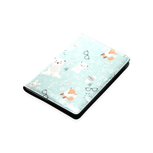 Cute Hipster Winter Animal Pattern Custom NoteBook A5