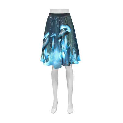 Blue Ice Fairytale World Athena Women's Short Skirt (Model D15)