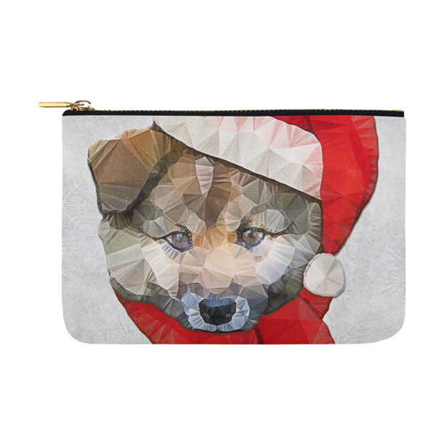 christmas santa dog Carry-All Pouch 12.5''x8.5''