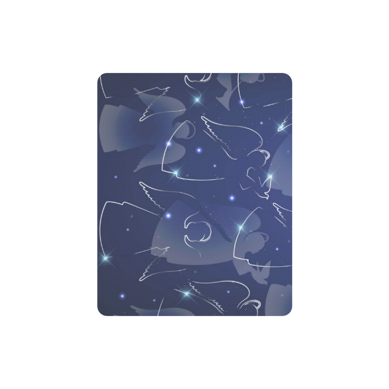 Christmas Angels Peace Dove Winter Holiday Rectangle Mousepad