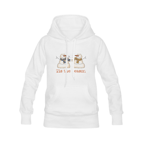 Tis the Season Snowmen Women's Classic Hoodies (Model H07)