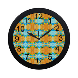 Dragonflies Summer Pattern watch circular number hand 6 Circular Plastic Wall clock