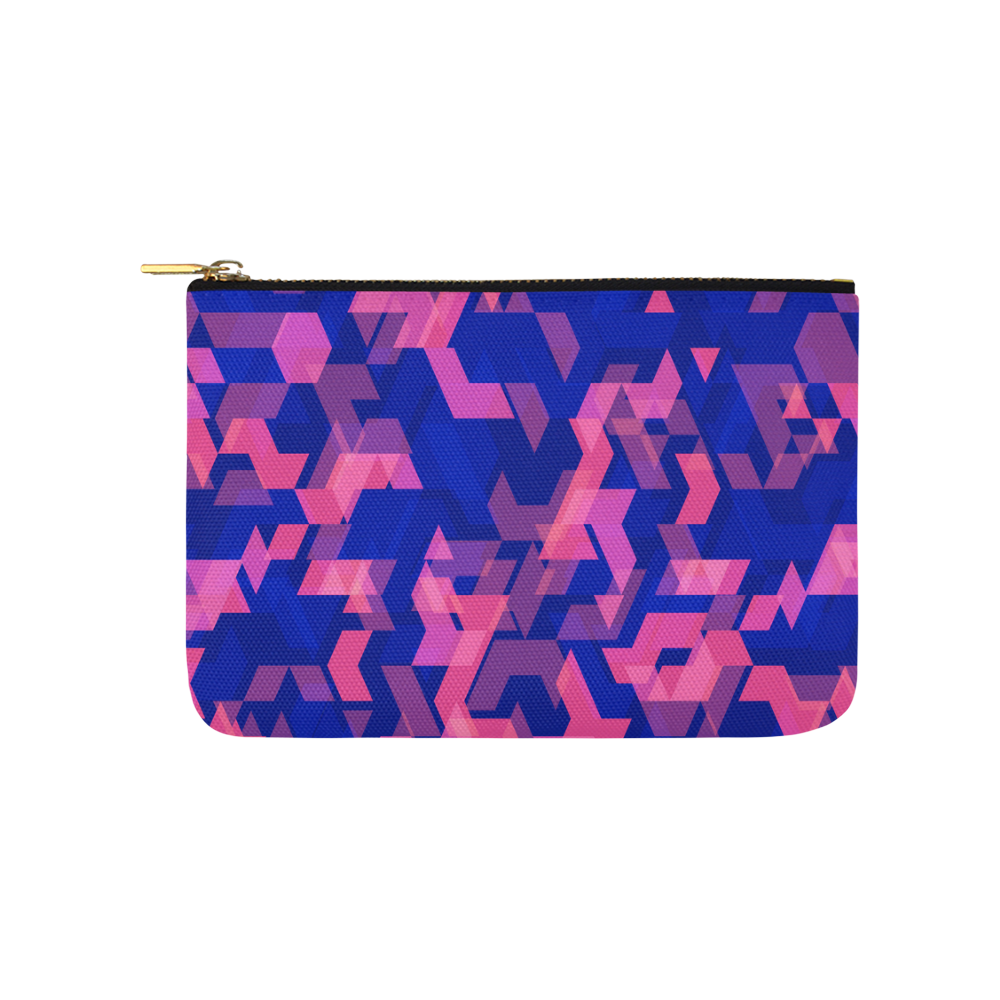 Luxury designers Bag : Glass edition / PINK BLUE Carry-All Pouch 9.5''x6''