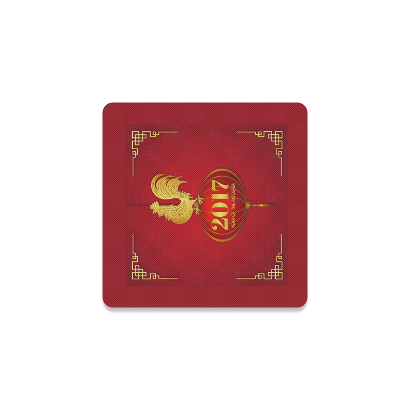 2017 Year of the Rooster Chinese Square Coaster